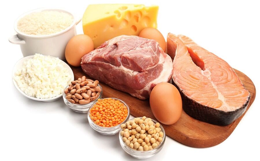 Unha variedade de alimentos